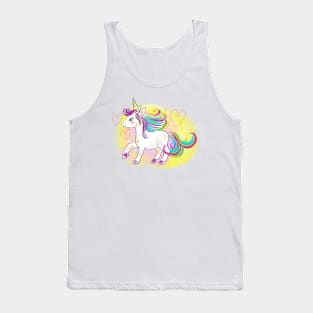 Little bunny carton unicorn Tank Top